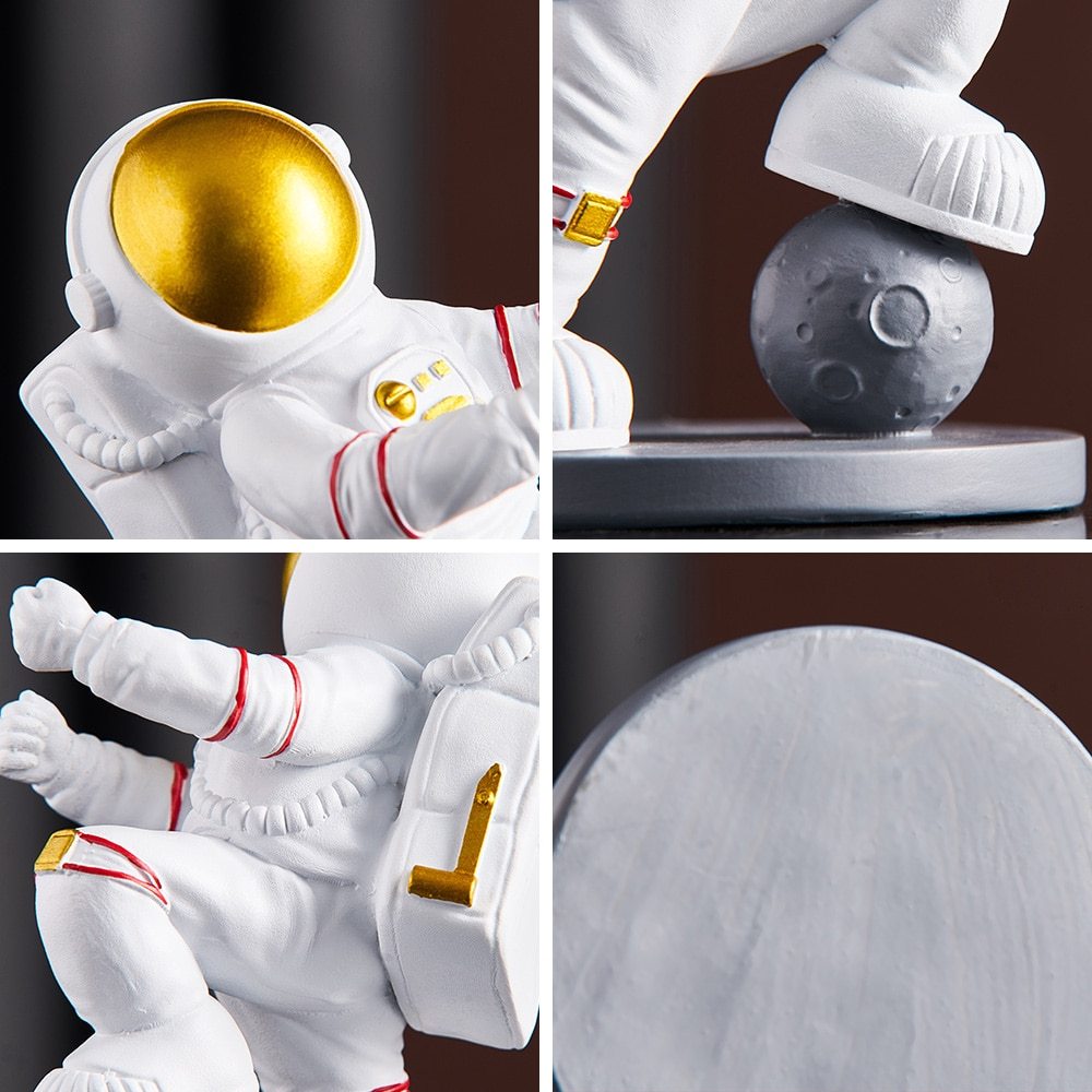 Astronaut ashtray with lid anti-fly ash ornaments