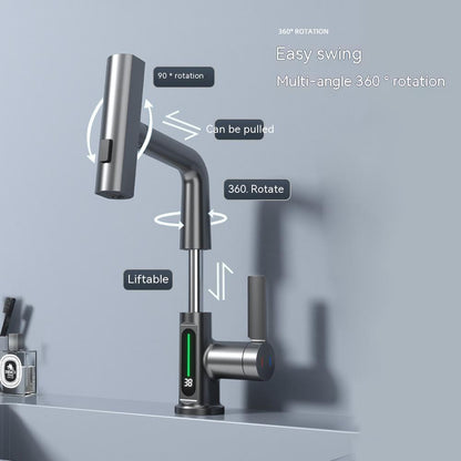 Intelligent Digital Display Faucet- Temperature Digital Display Rotation