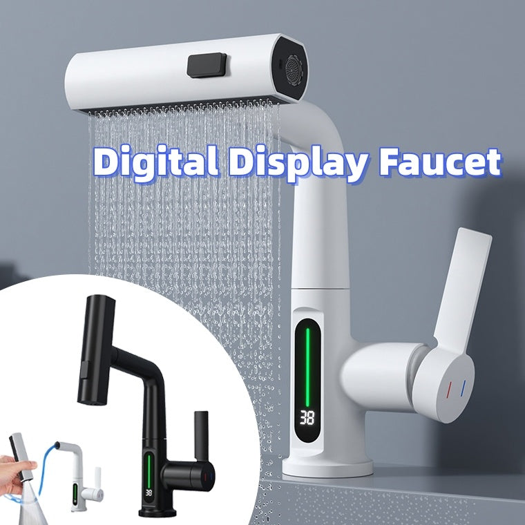 Intelligent Digital Display Faucet- Temperature Digital Display Rotation