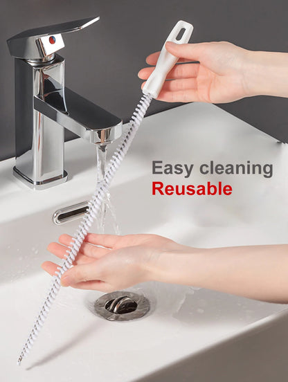 Pipe Dredging Brush Bathroom Hair Sewer Sink Cleaning Brush Drain Cleaner Flexible Cleaner Kitchen Clog Plug Hole Remover Tool