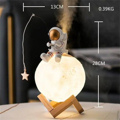 Astronaut Figurines Night Light Humidifier