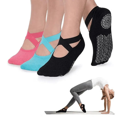 High-Quality Non-Slip Pilates & Yoga Socks – Breathable Cotton Fitness Ballet Socks