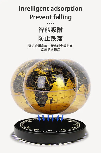 Levitating Lamp Magnetic Levitation Globe LED Earth Floating Rotating Globe Bedside Novelty Christmas Gifts  Galactic starry sky