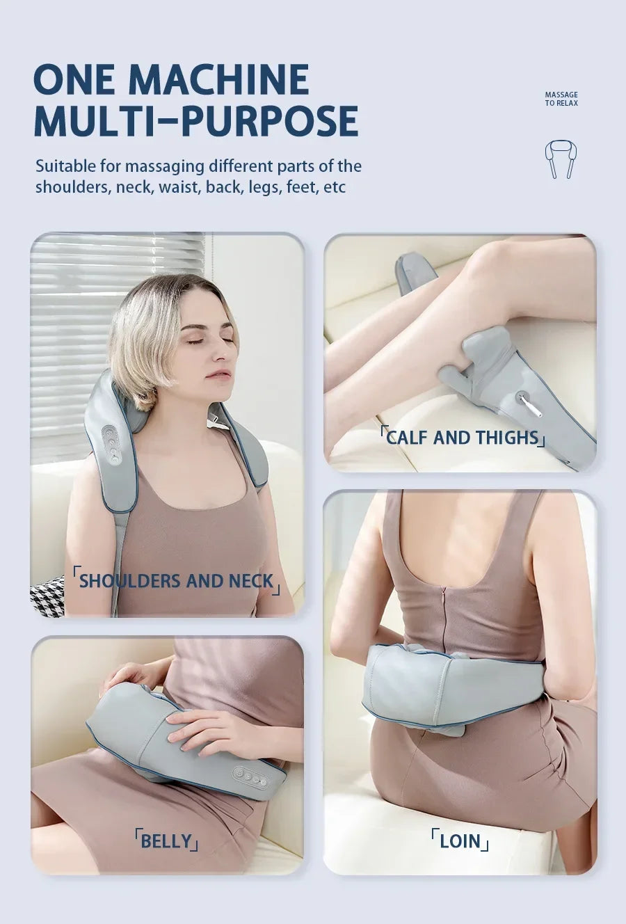 Portable Multifunctional Smart Neck and Shoulder Relaxer