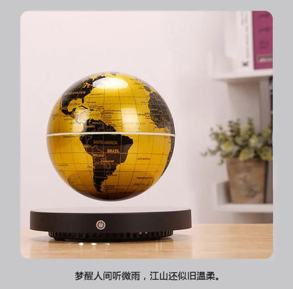 Levitating Lamp Magnetic Levitation Globe LED Earth Floating Rotating Globe Bedside Novelty Christmas Gifts  Galactic starry sky