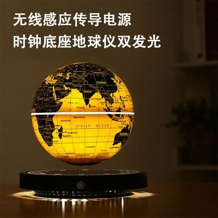 Levitating Lamp Magnetic Levitation Globe LED Earth Floating Rotating Globe Bedside Novelty Christmas Gifts  Galactic starry sky