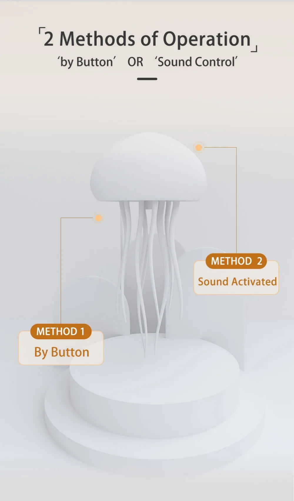 Jellyfish Cartoon Nihgt Light RGB Voice Control Upgraded Bluetooth Humidifier Model