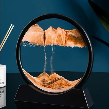 3D Moving Sand Art Picture, Motion Display, Flowing Sand Painting, Home Desk Decor