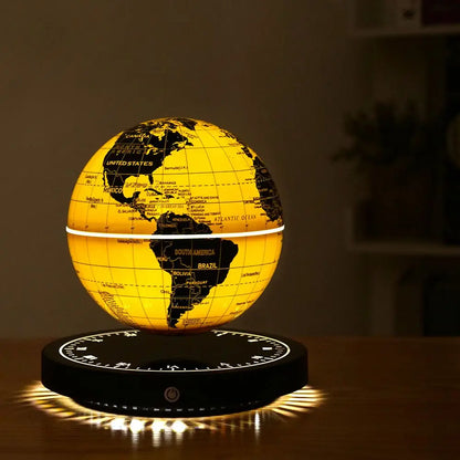 Levitating Lamp Magnetic Levitation Globe LED Earth Floating Rotating Globe Bedside Novelty Christmas Gifts  Galactic starry sky