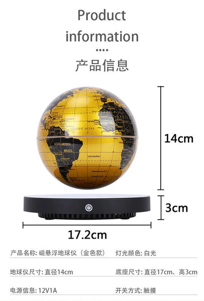 Levitating Lamp Magnetic Levitation Globe LED Earth Floating Rotating Globe Bedside Novelty Christmas Gifts  Galactic starry sky