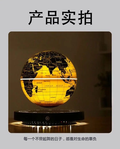 Levitating Lamp Magnetic Levitation Globe LED Earth Floating Rotating Globe Bedside Novelty Christmas Gifts  Galactic starry sky