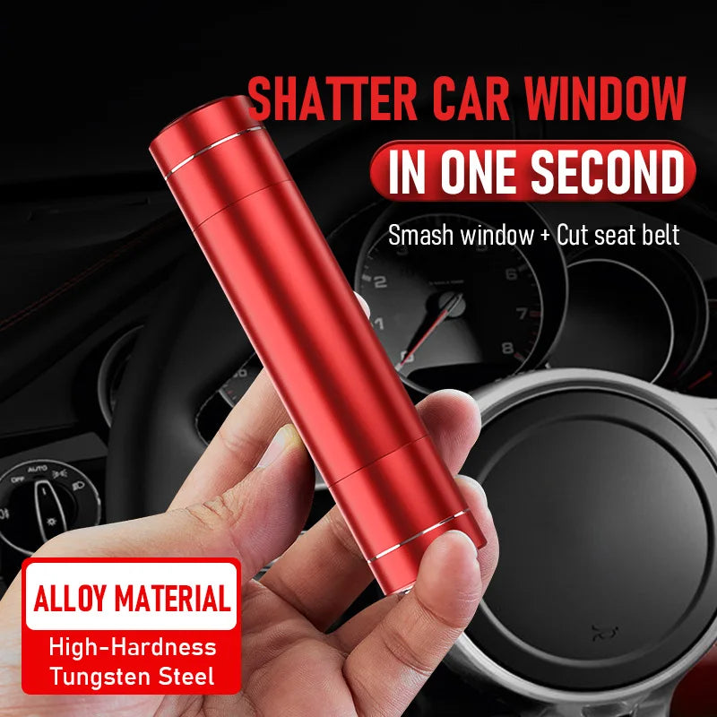 2 in1 Car Emergency Hammer Window Breaker Seat Belt Cutter Auto Window Escape Emergency Safety Hammer Life-saving Rescue Tool