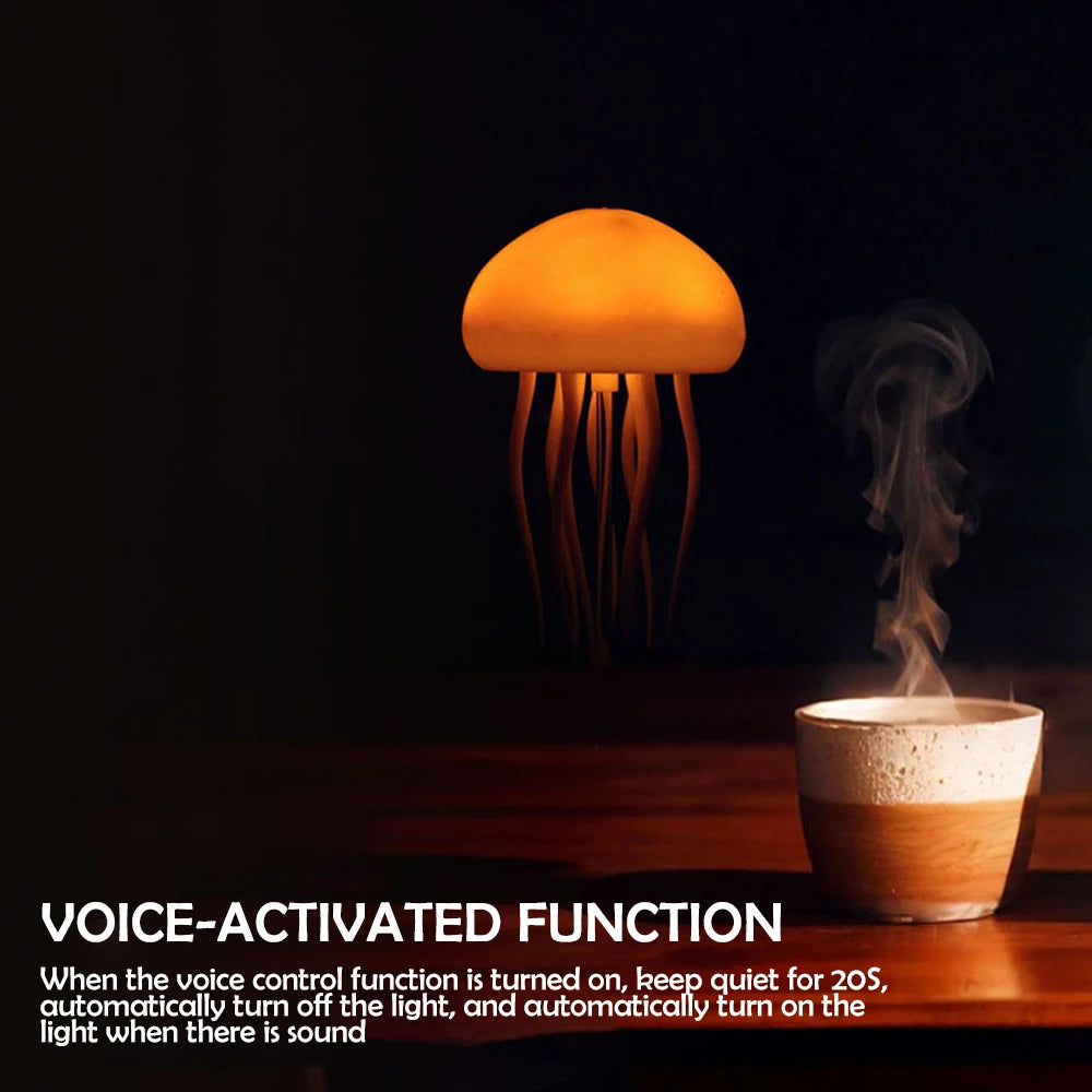 Jellyfish Cartoon Nihgt Light RGB Voice Control Upgraded Bluetooth Humidifier Model