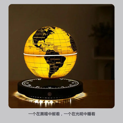 Levitating Lamp Magnetic Levitation Globe LED Earth Floating Rotating Globe Bedside Novelty Christmas Gifts  Galactic starry sky