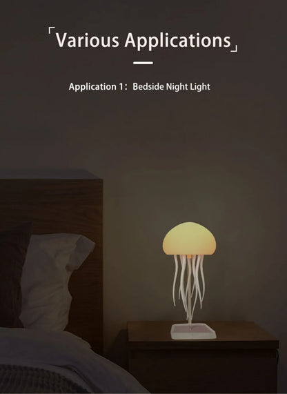 Jellyfish Cartoon Nihgt Light RGB Voice Control Upgraded Bluetooth Humidifier Model