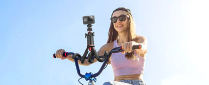 Flexible Octopus Tripod Selfie Stick with Telescopic Pole and Phone Clip