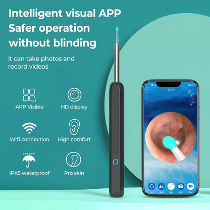 Smart Ear Cleaner: 1080P Otoscope & Ear Wax Removal Tool