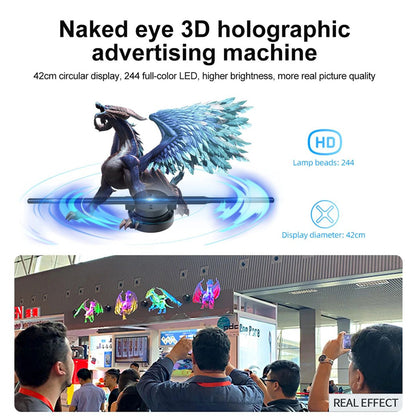 3D Hologram Projector Fan, 42CM WiFi Advertising Display